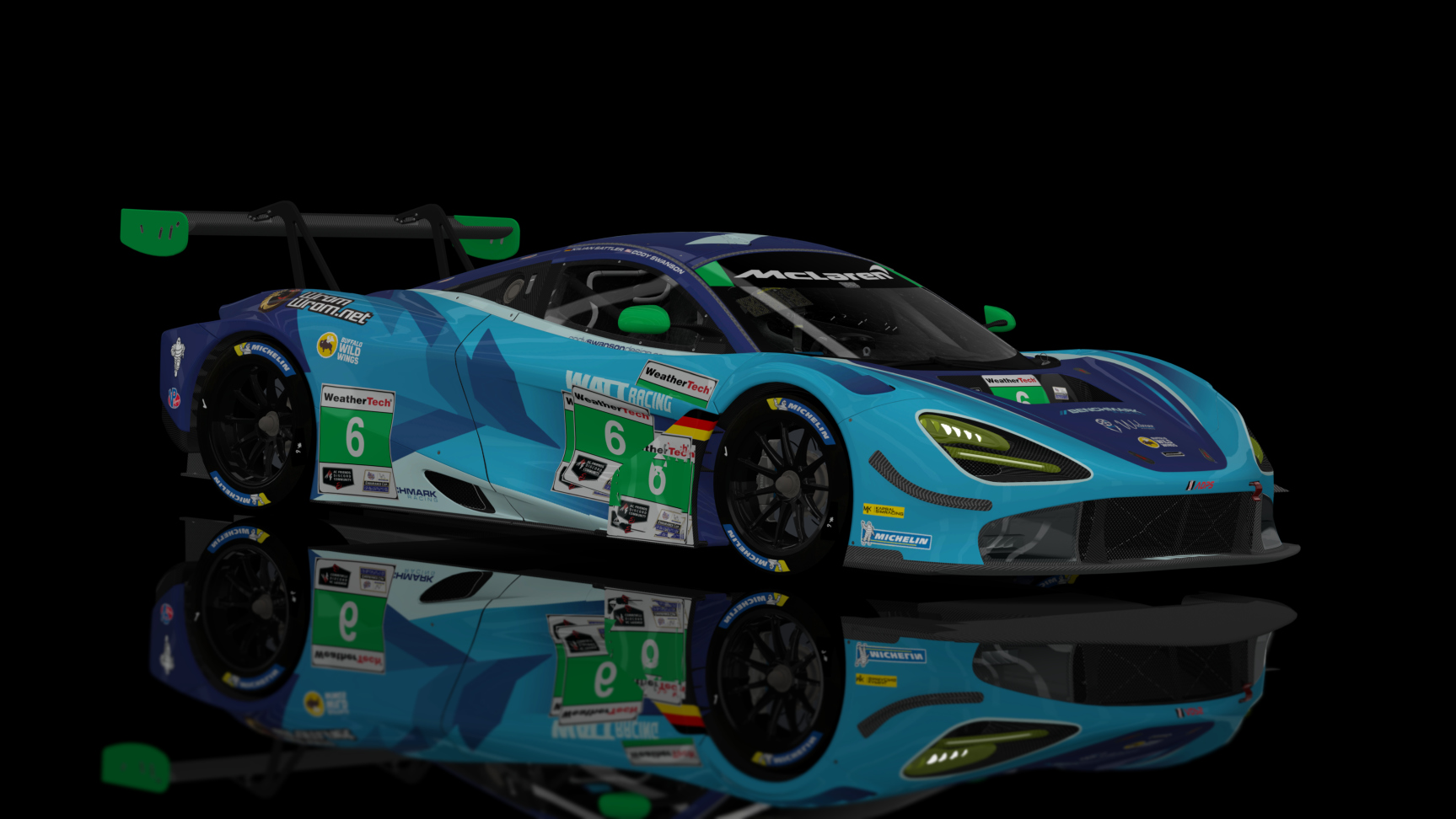 GT3 EVO - McLaren 720S GT3 2019, skin ACF_ADPS_#06_SWANSON_SATTLER