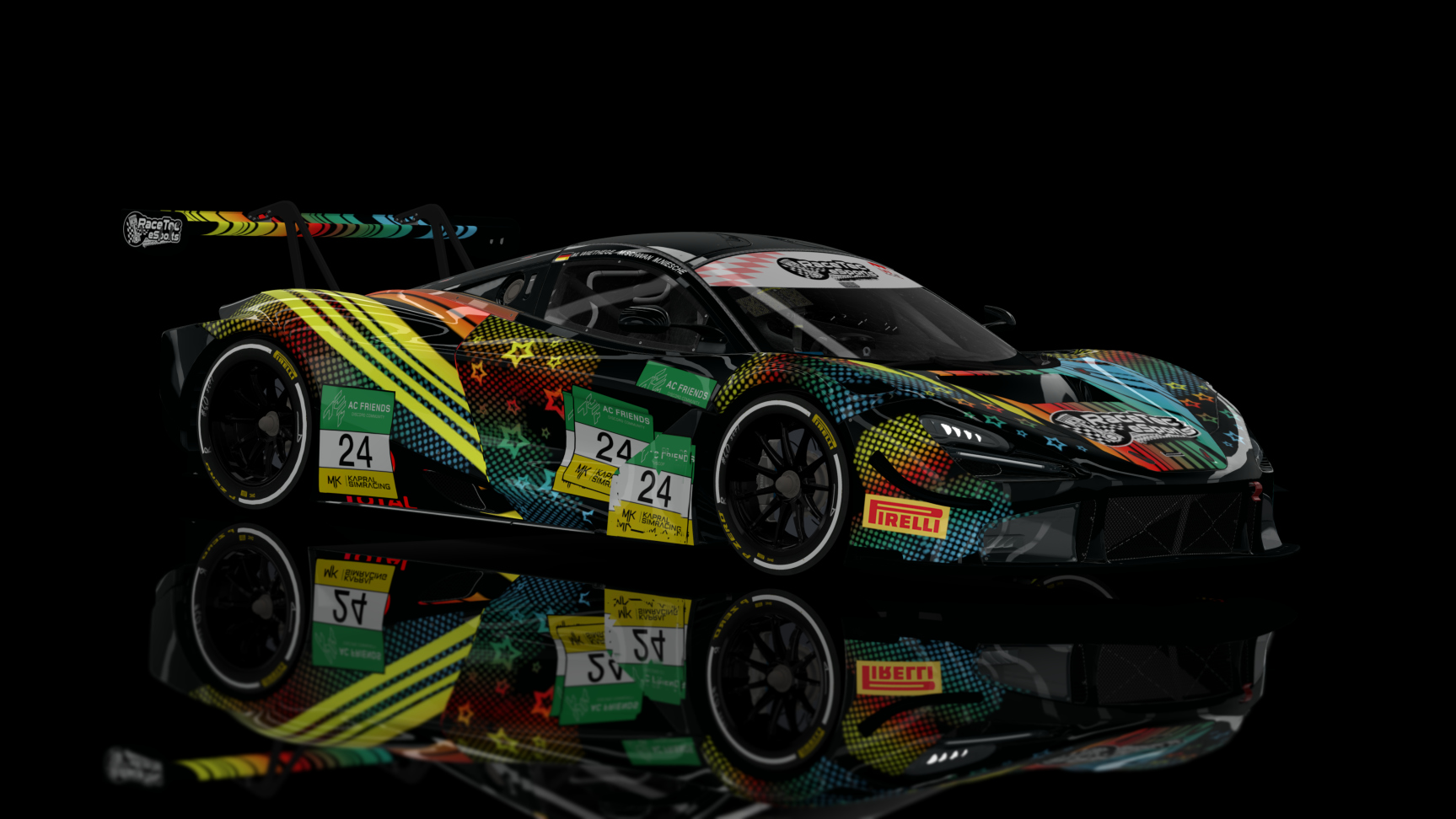 GT3 EVO - McLaren 720S GT3 2019, skin ACF_ES#24_Wiethege_Schwan_Niesche