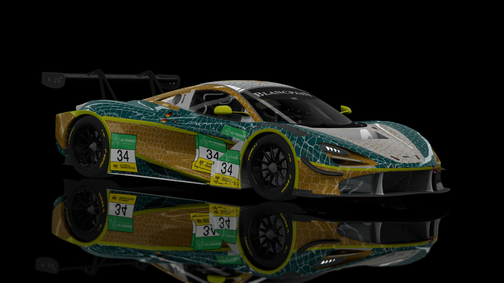 GT3 EVO - McLaren 720S GT3 2019, skin ACF_ES#34_Schneider_Lippert