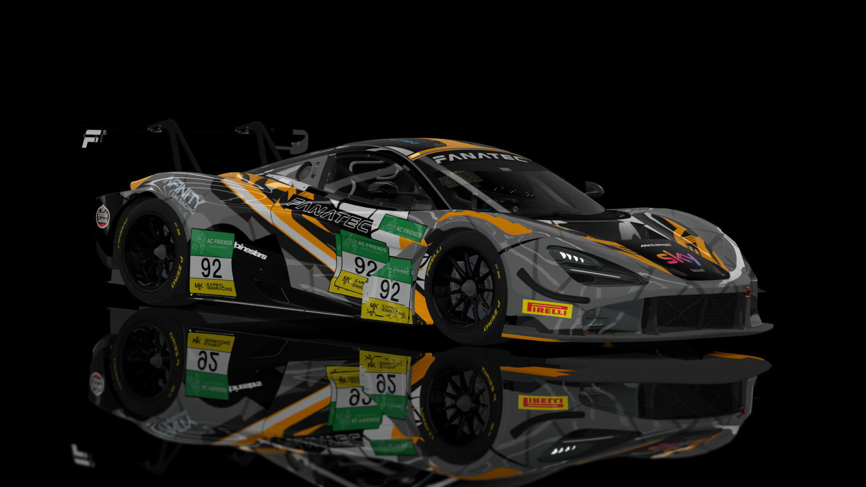 GT3 EVO - McLaren 720S GT3 2019, skin ACF_ES#93_Wang_Austin