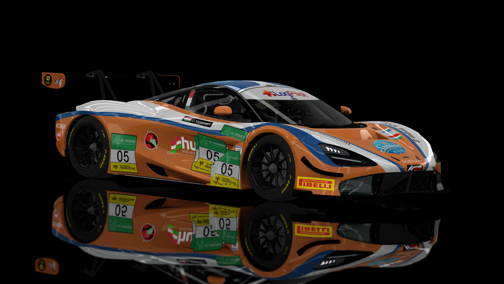 GT3 EVO - McLaren 720S GT3 2019, skin ACF_GT3E_R1_#05_Kelemen