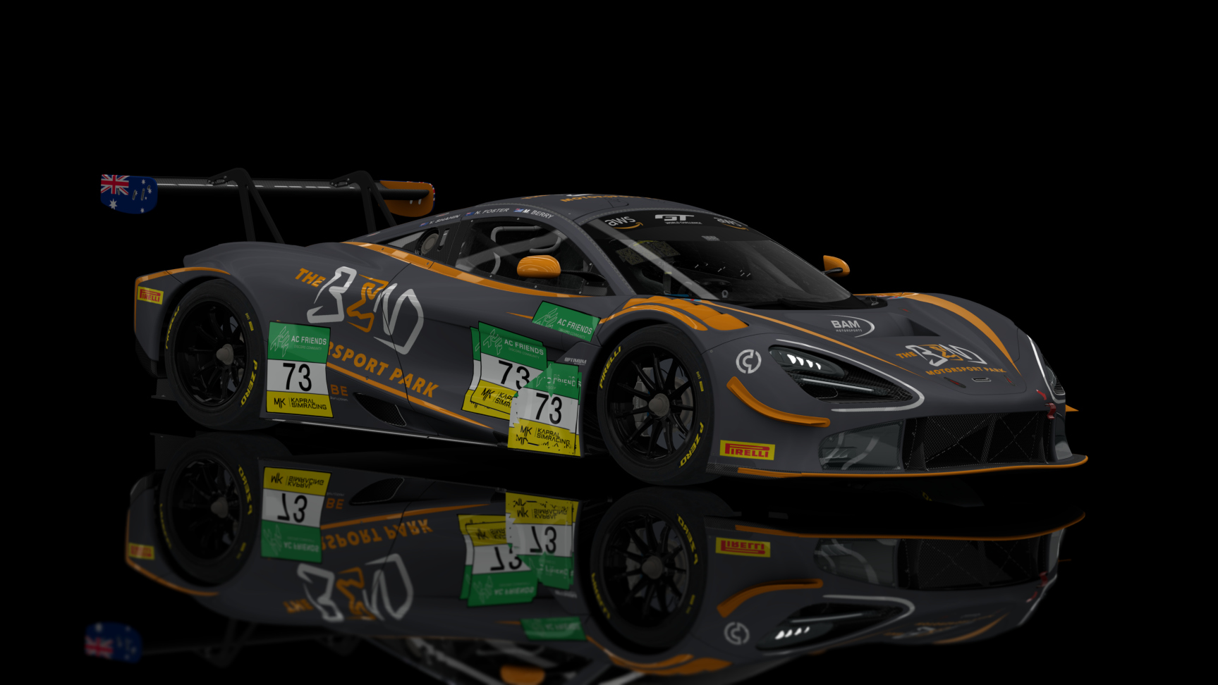 GT3 EVO - McLaren 720S GT3 2019, skin ACF_GT3E_R1_#73_Siopis