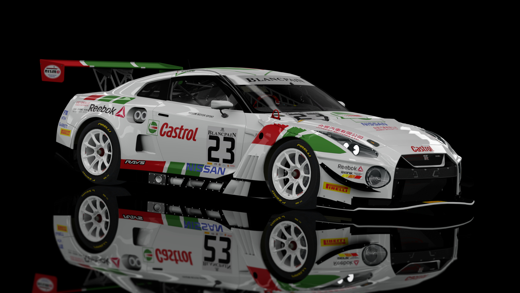 GT3 EVO - Nissan GT-R GT3 2018, skin _Castrol #23