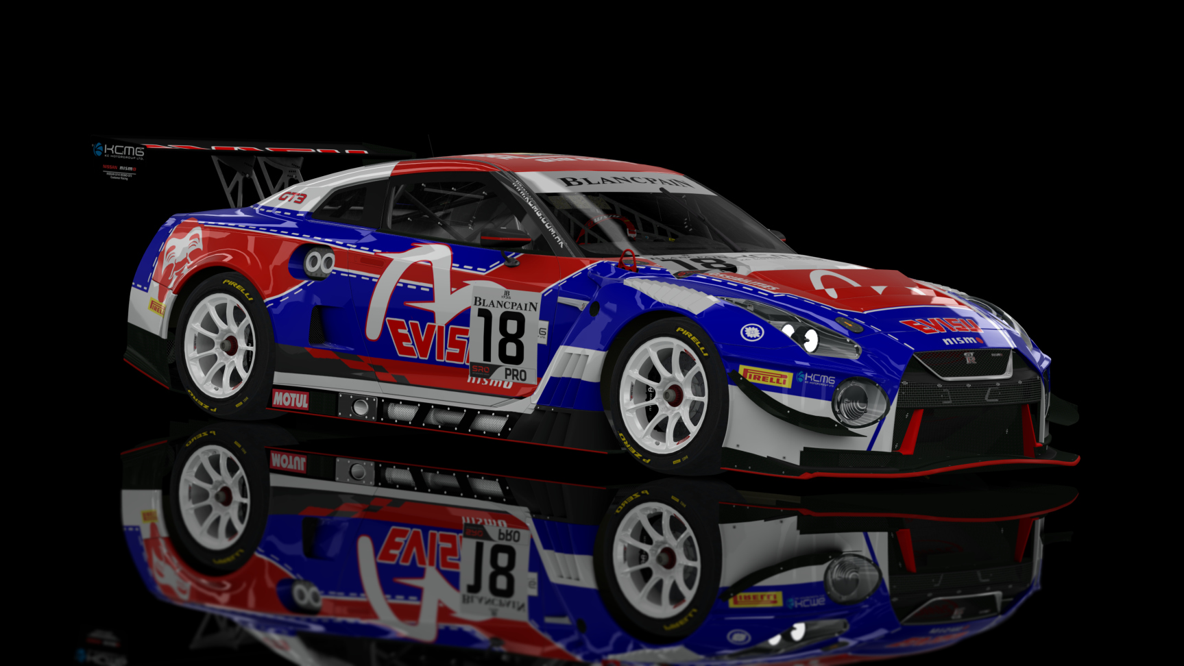 GT3 EVO - Nissan GT-R GT3 2018, skin _Nissan GT3 Evisu