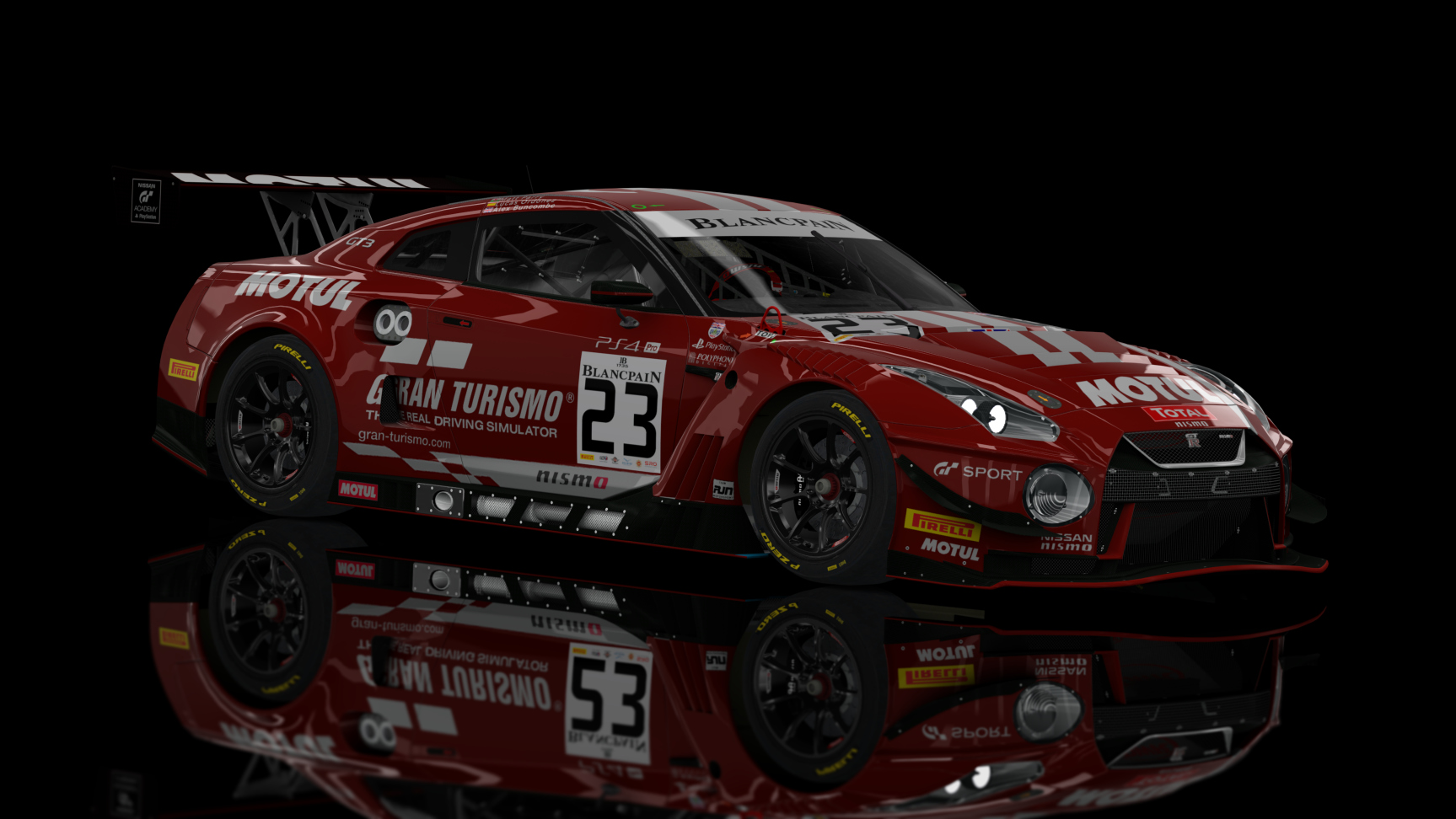 GT3 EVO - Nissan GT-R GT3 2018, skin rjn_team_motul_#23