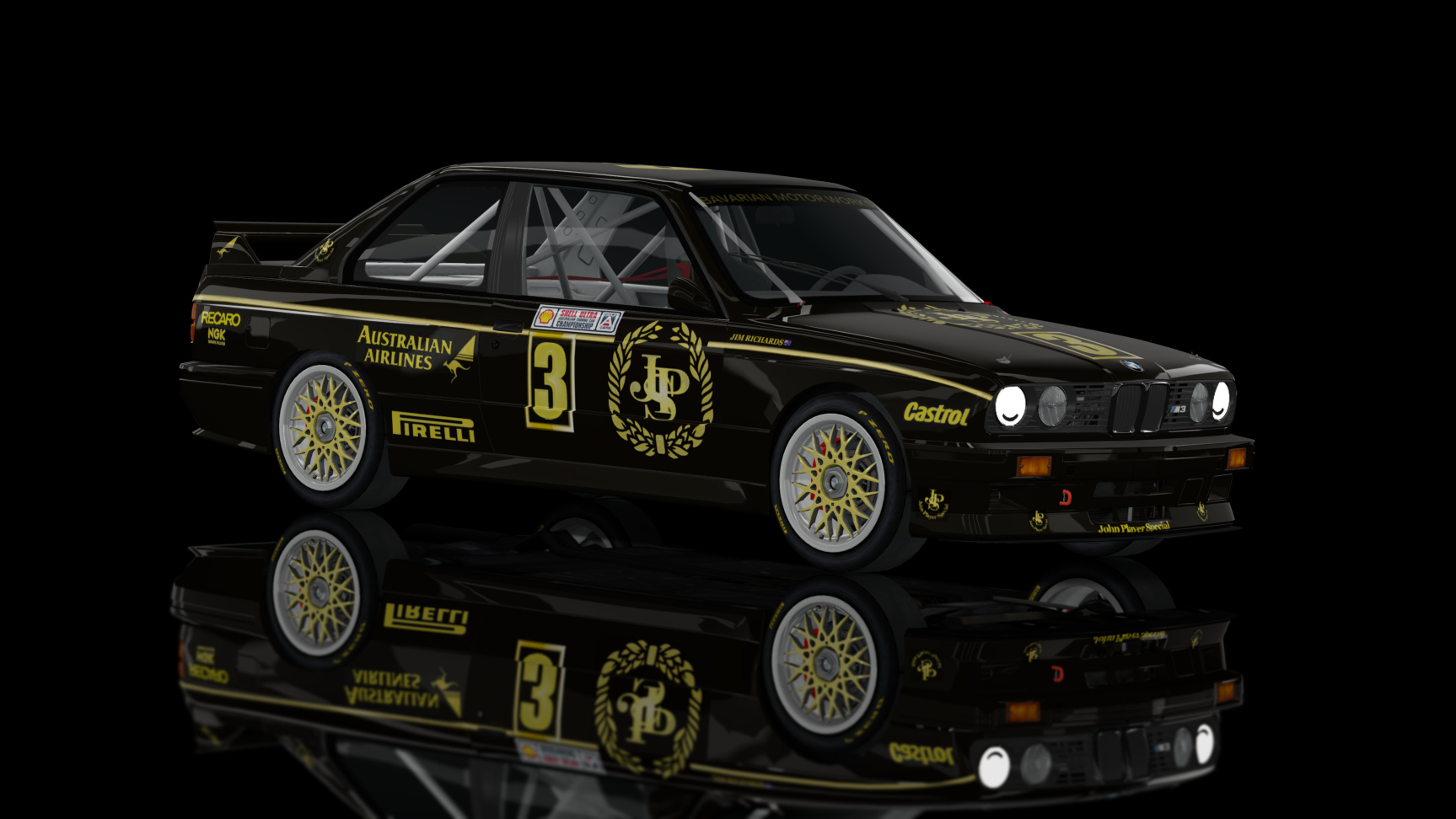 CLASSIC GR.A - BMW M3 E30 Gr.A 1992, skin John_Player_Special