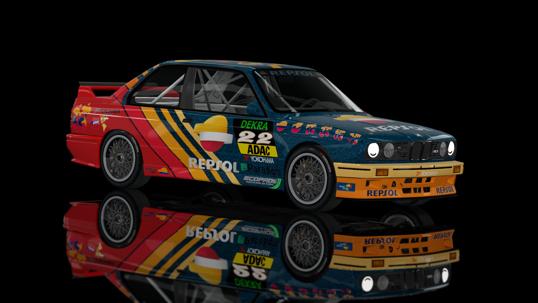 CLASSIC GR.A - BMW M3 E30 Gr.A 1992, skin Repsol_Racing