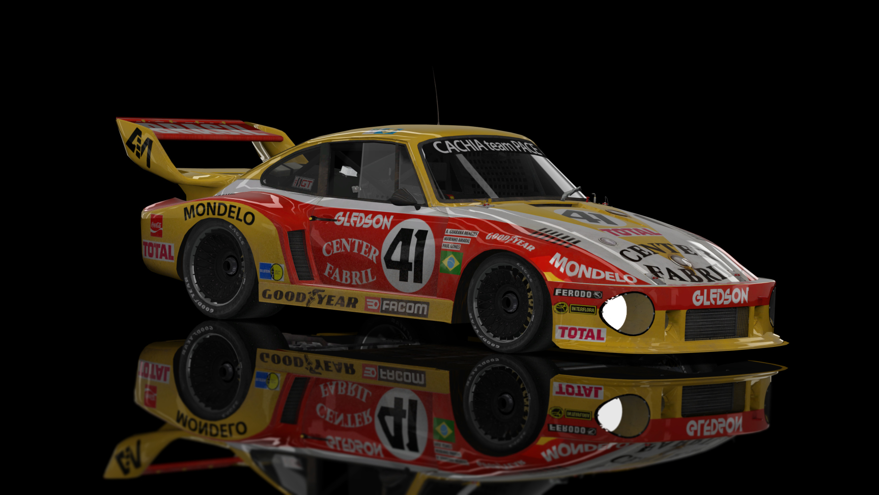 CLASSIC GR.5 - Porsche 935 K2 3.0 2 1977, skin 24 Heures du Mans 1978 A.S.A. Cachia-Team Pace #41