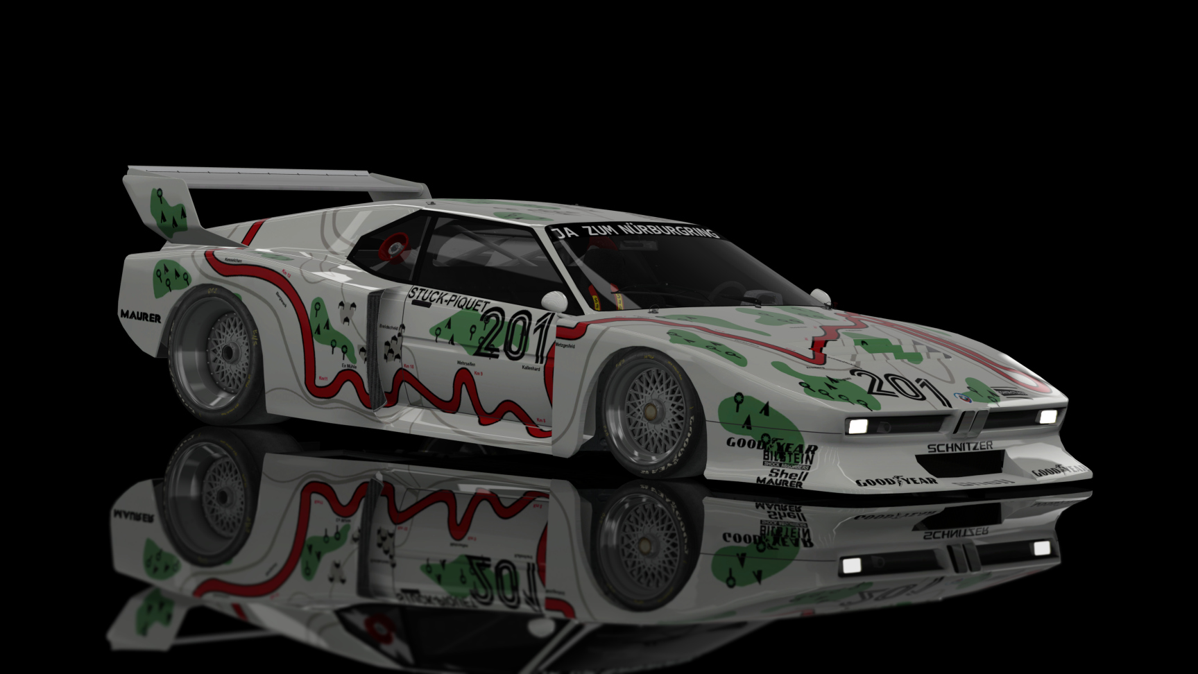 CLASSIC GR.5 - BMW M1 Turbo 1981, skin BMW_M1_JA ZUM NUERBURGRING