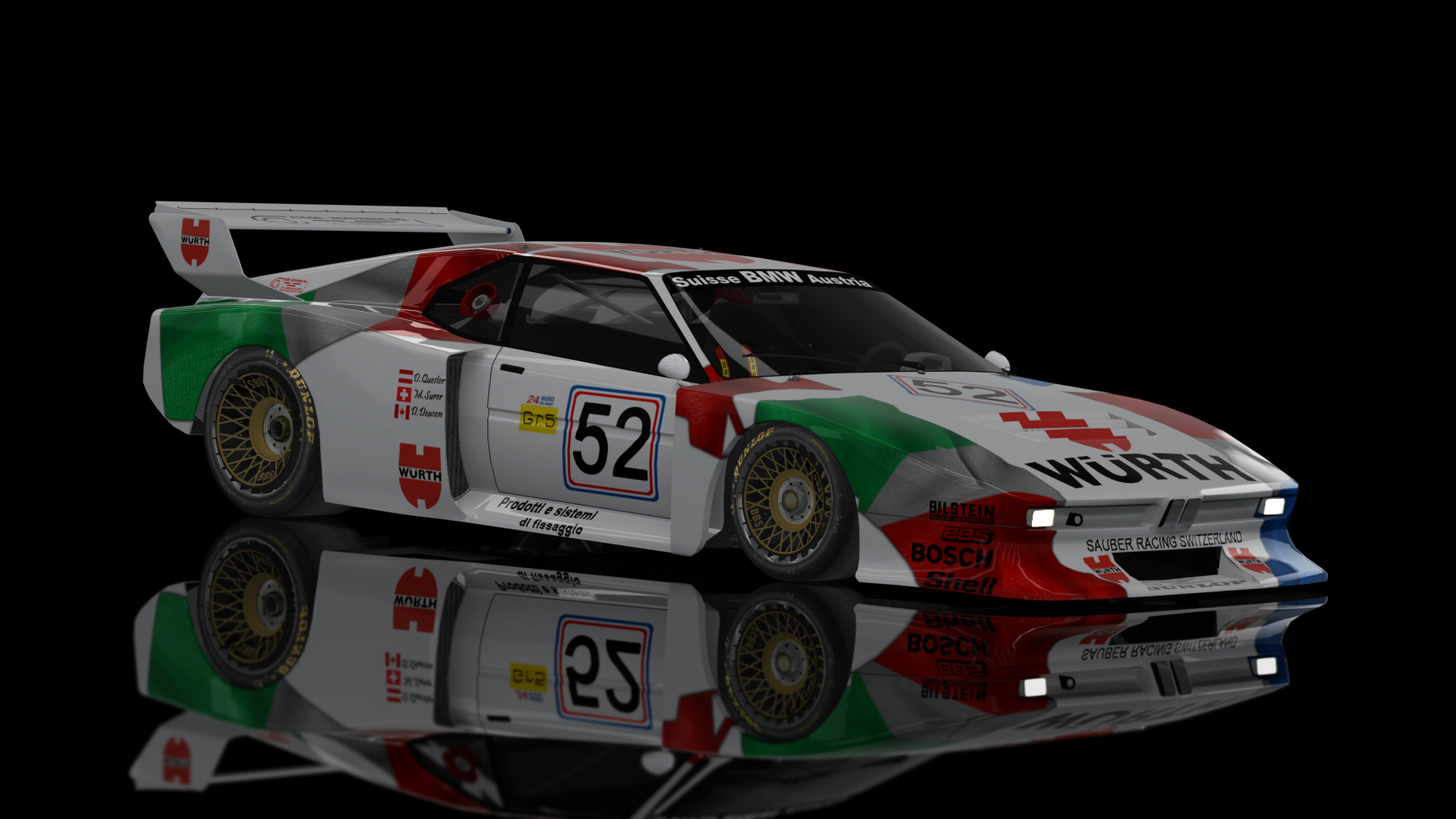 CLASSIC GR.5 - BMW M1 Turbo 1981, skin BMW_M1_SAUBER_LEMANS