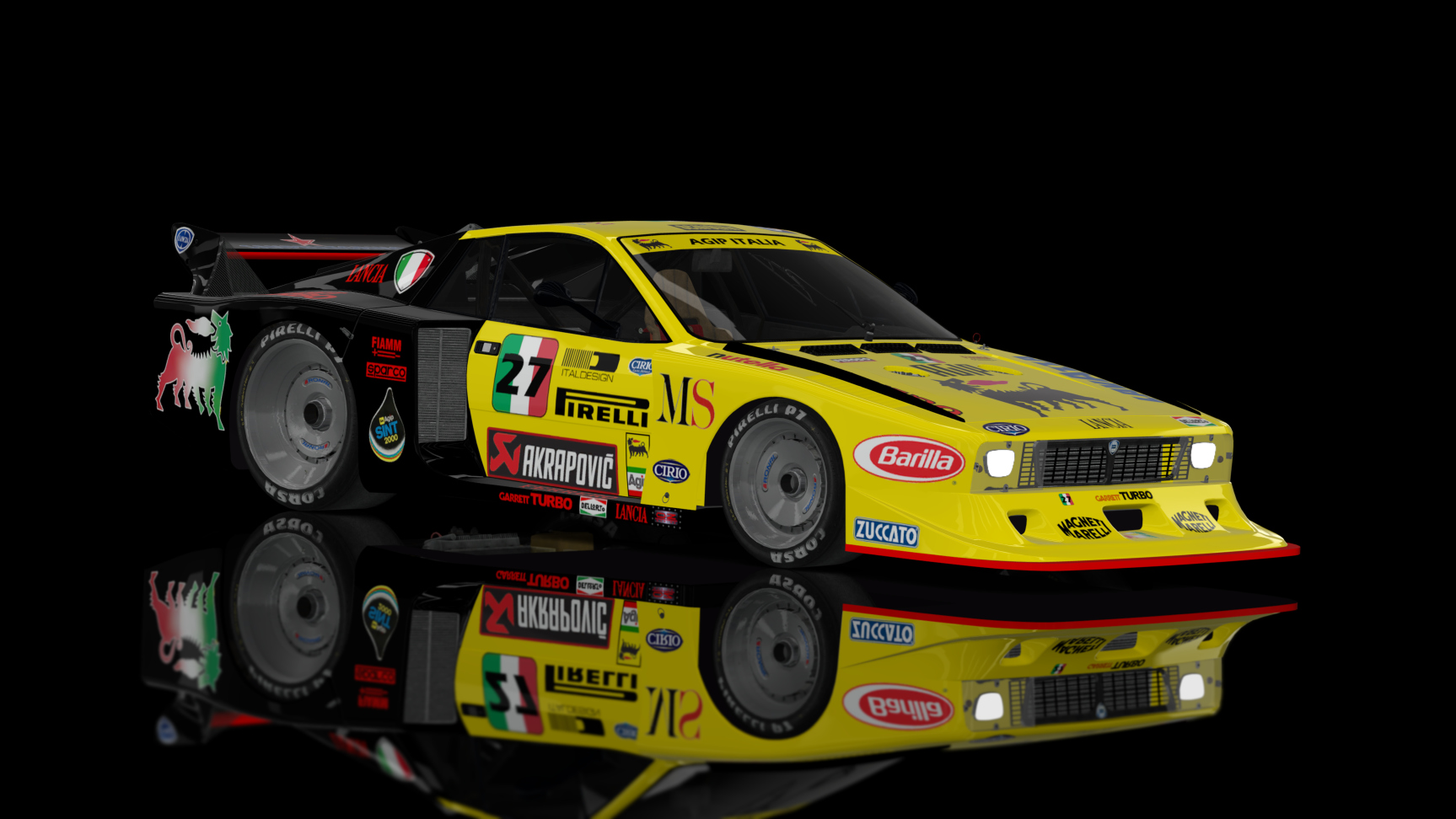 CLASSIC GR.5 - Lancia Beta Montecarlo Turbo 1980, skin 27_AGIP_BLACK