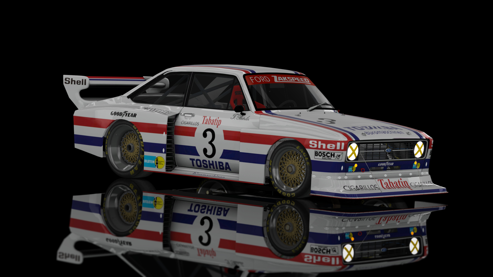 CLASSIC GR.5 - Ford Escort II RS Turbo 1978, skin Zakspeed_Toshiba_1977_3