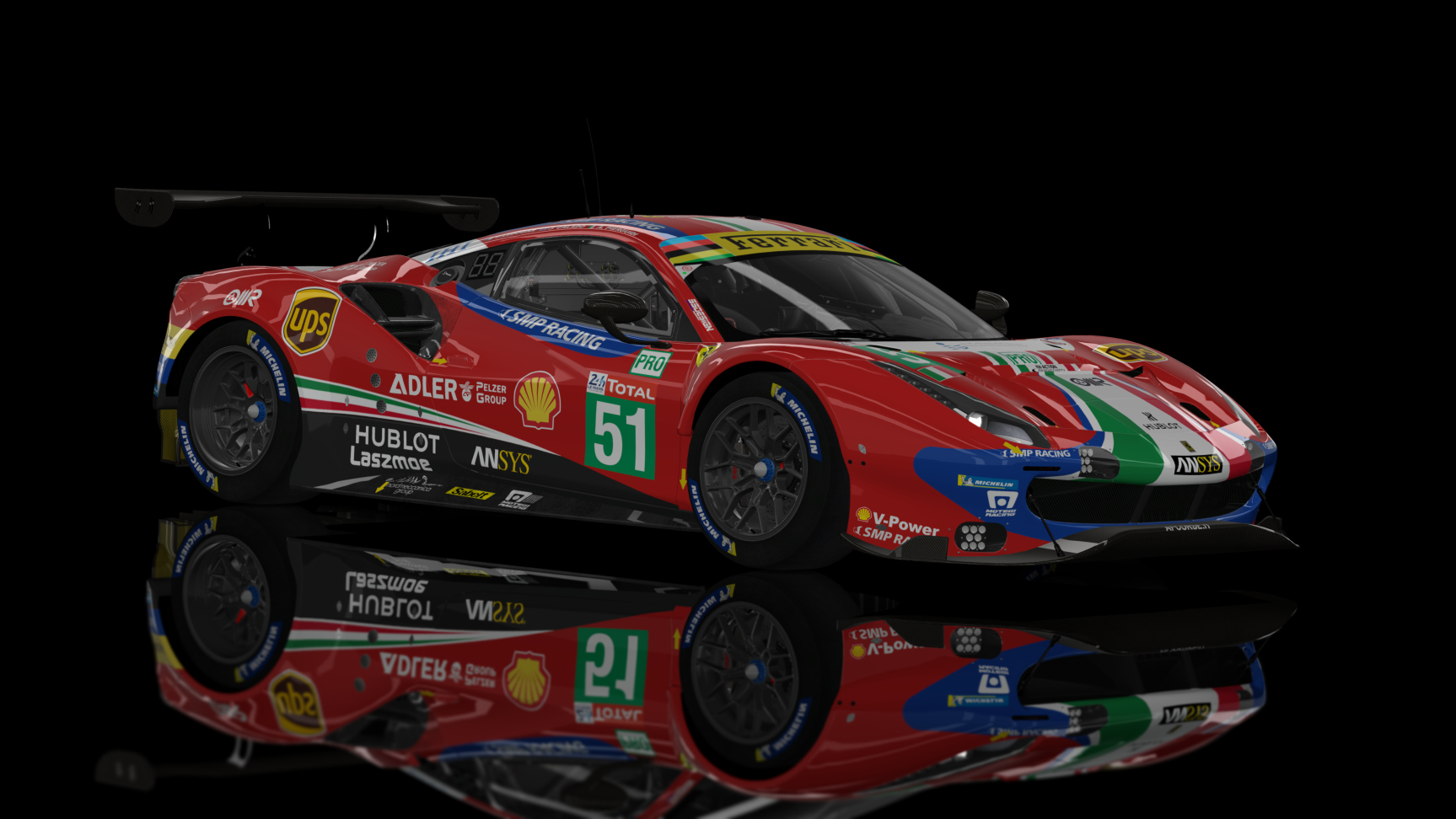 GTE 2 - Ferrari 488 GTE EVO 2019, skin AF Corse #51 2019 LM24