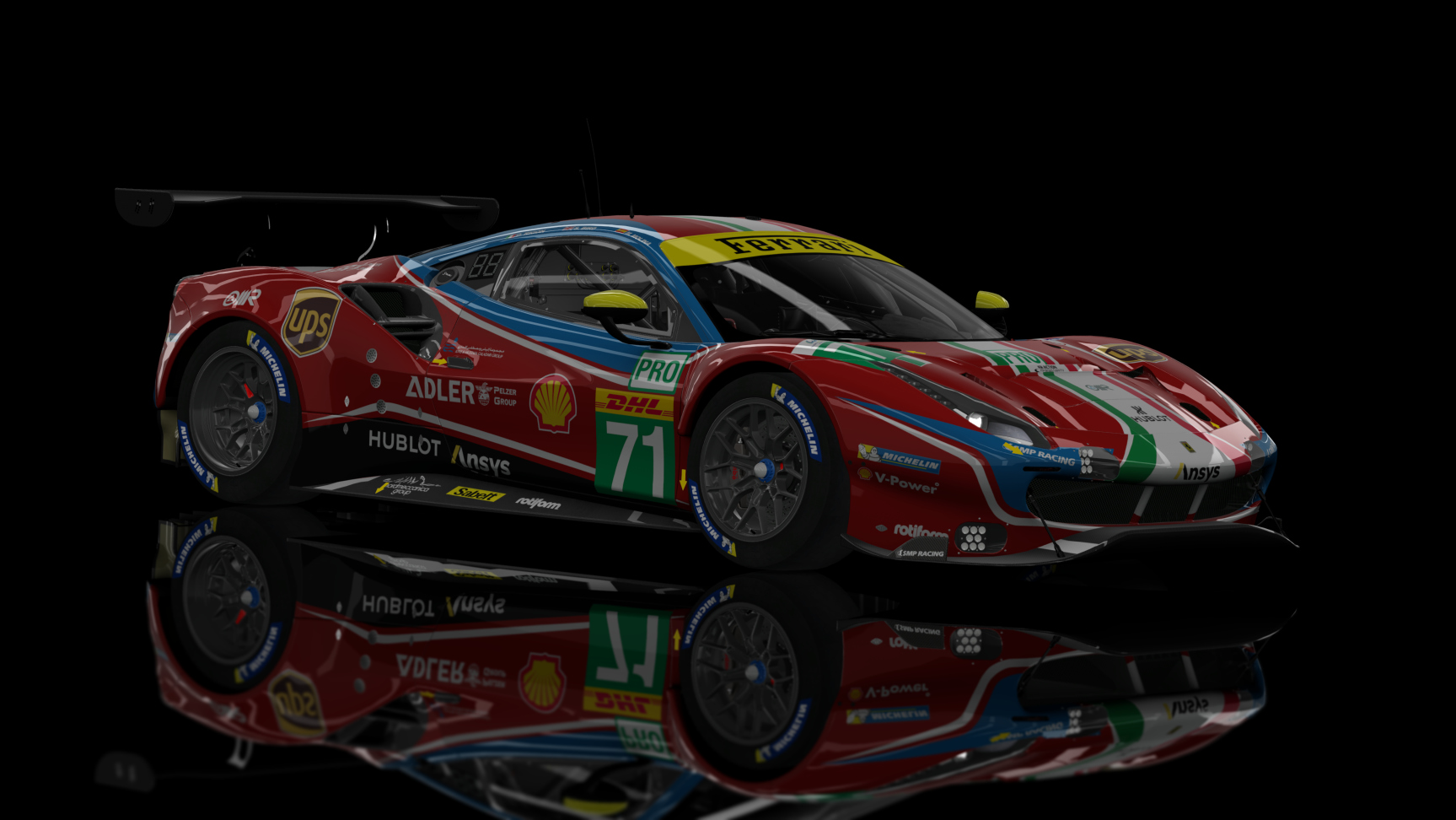 GTE 2 - Ferrari 488 GTE EVO 2019, skin AF Corse #71 2020