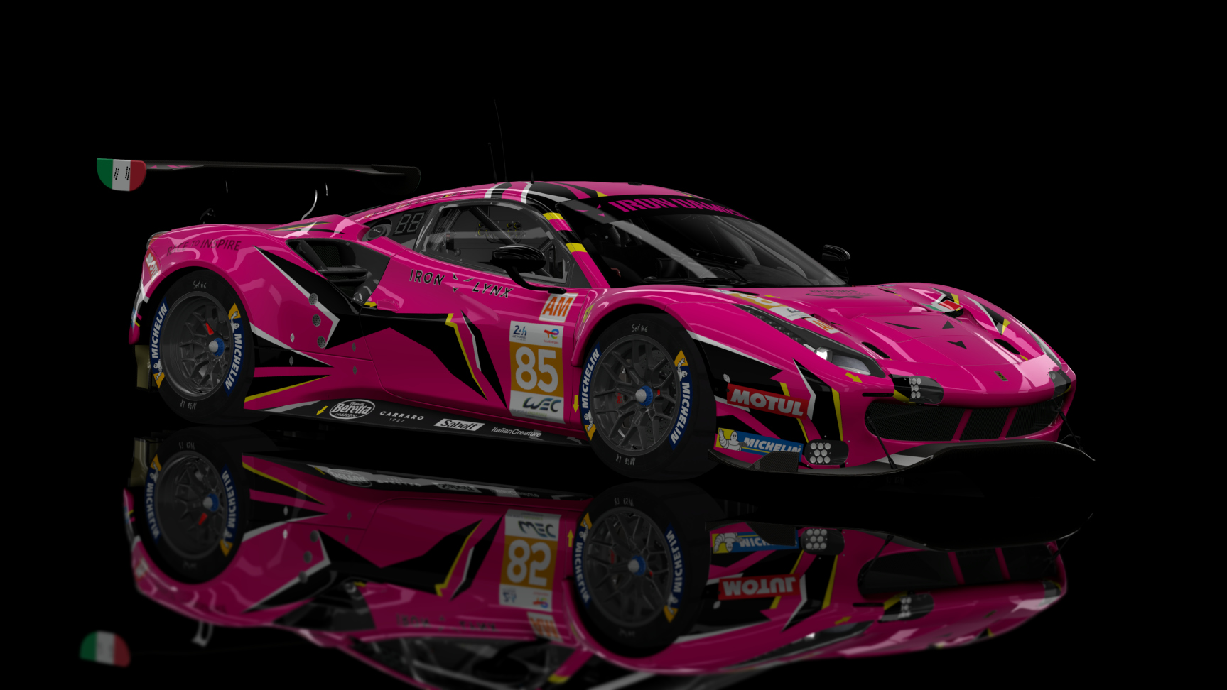 GTE 2 - Ferrari 488 GTE EVO 2019, skin Iron Dames #85 2022 LM24