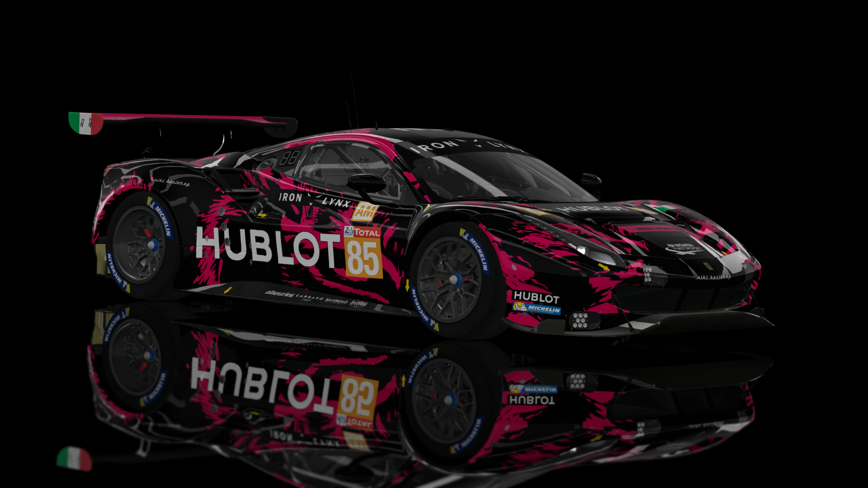 GTE 2 - Ferrari 488 GTE EVO 2019, skin Iron Lynx #85 2020 LM24