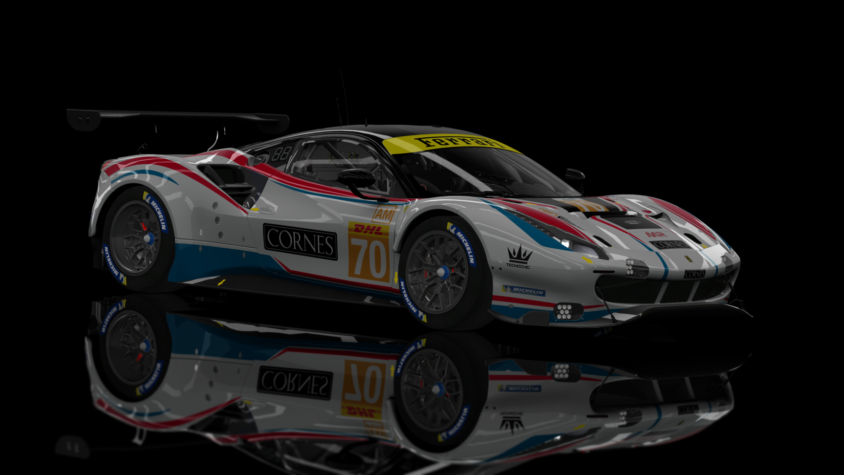 GTE 2 - Ferrari 488 GTE EVO 2019, skin MR Racing #70 2020