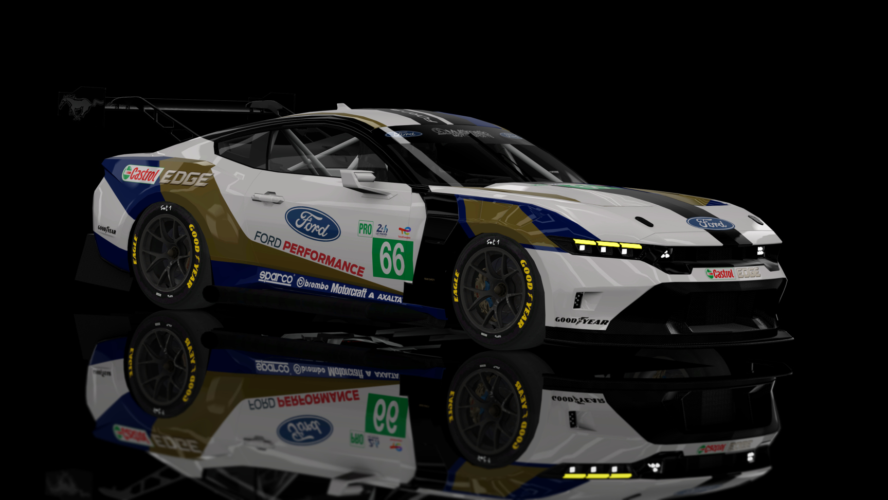 GT3 EVO - Ford Mustang S650 GT3 2024, skin Ford_Multimatic_LM24h_66