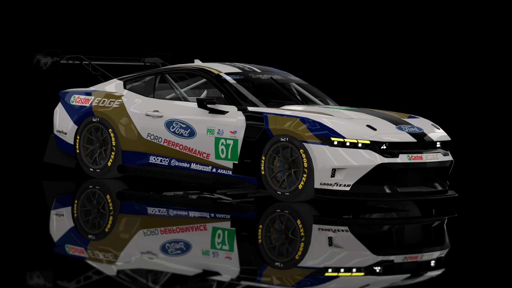 GT3 EVO - Ford Mustang S650 GT3 2024, skin Ford_Multimatic_LM24h_67