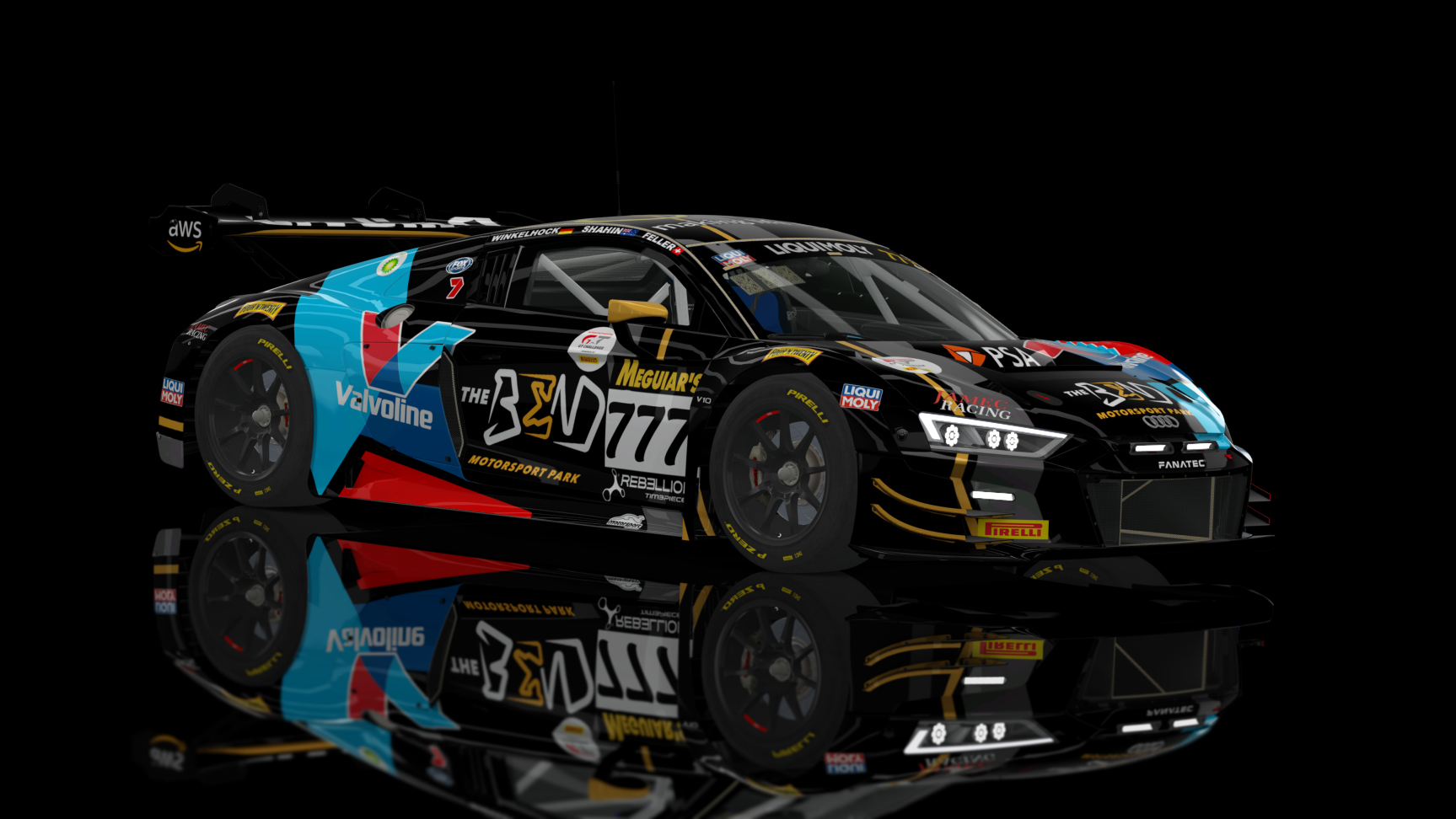 GT3 EVO - Audi R8 LMS EVO II 2021 FSR, skin 2022 Bathurst 12 Hour Valvoline 777