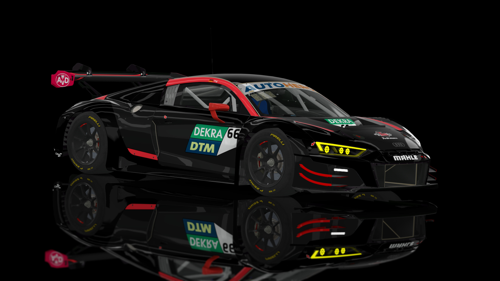 GT3 EVO - Audi R8 LMS EVO II 2021 FSR, skin 2022 DTM #66