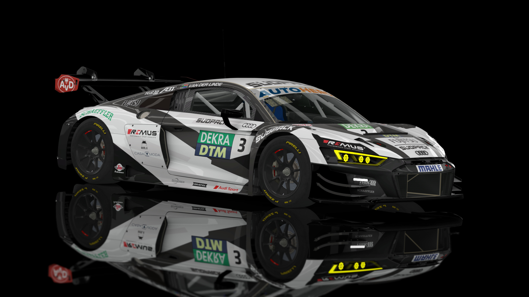 GT3 EVO - Audi R8 LMS EVO II 2021 FSR, skin 2022 DTM 3 Van Der