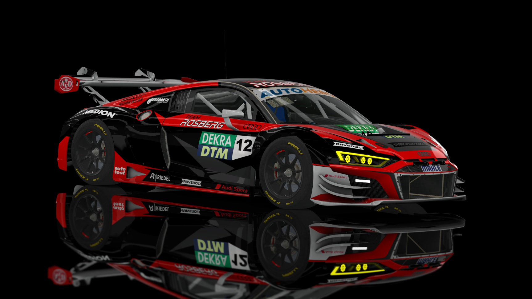 GT3 EVO - Audi R8 LMS EVO II 2021 FSR, skin 2022 DTM Team Rosberg 12