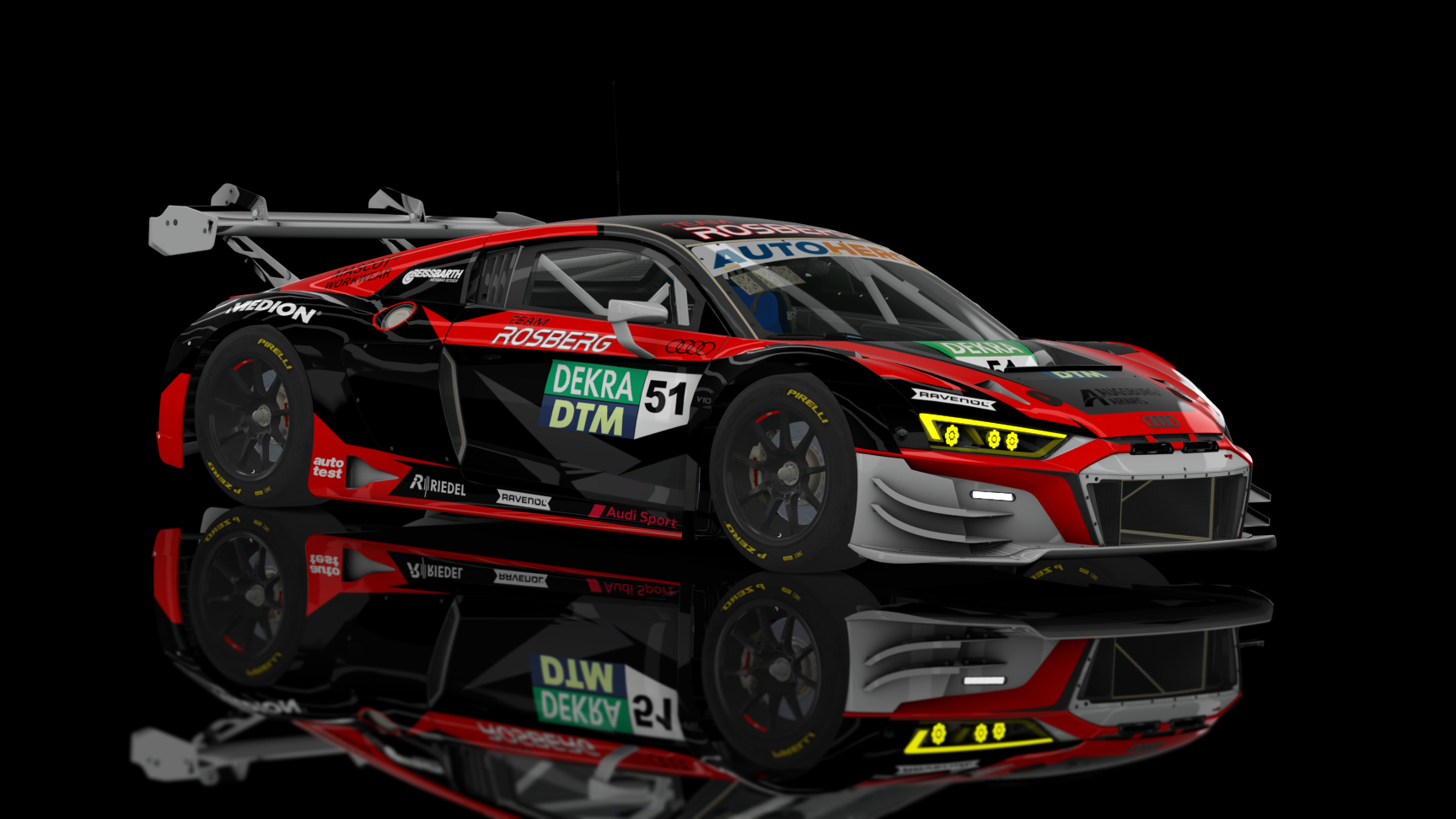 GT3 EVO - Audi R8 LMS EVO II 2021 FSR, skin 2022 DTM Team Rosberg 51