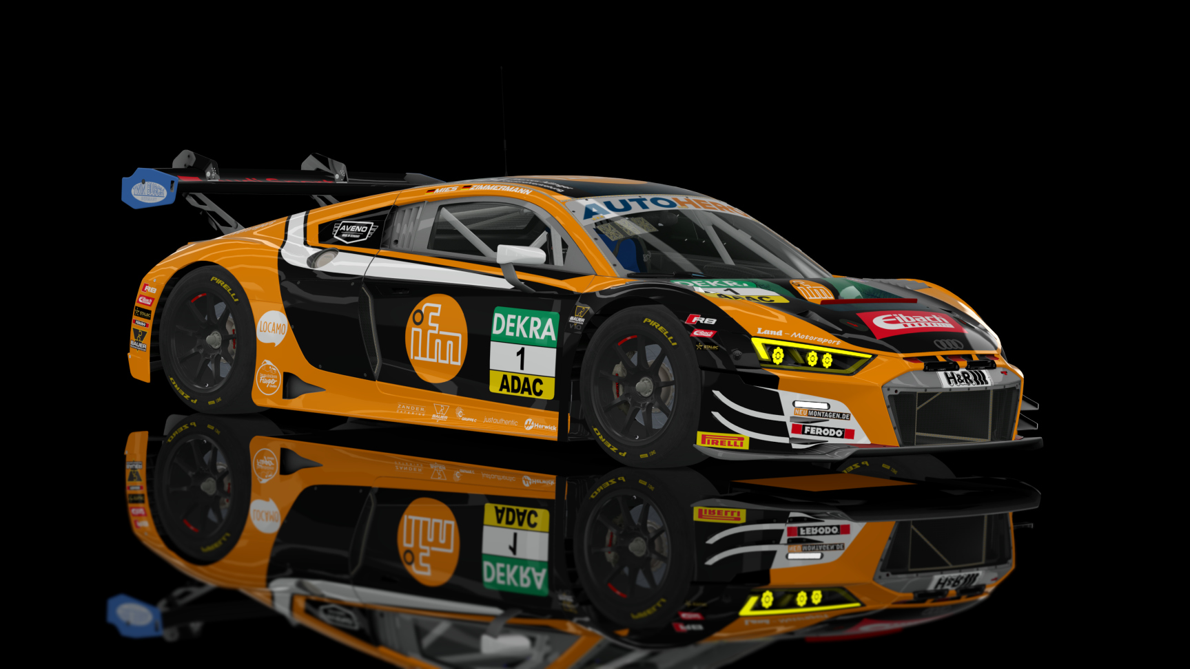 GT3 EVO - Audi R8 LMS EVO II 2021 FSR, skin 2022 GT Masters 1 Meis