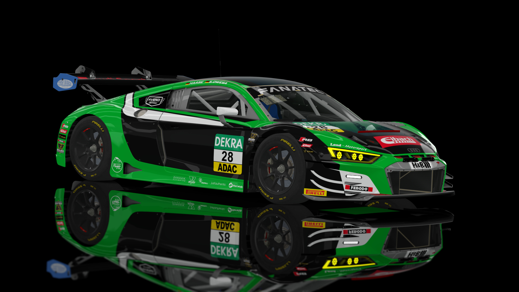 GT3 EVO - Audi R8 LMS EVO II 2021 FSR, skin 2022 GT Masters 28 Haas