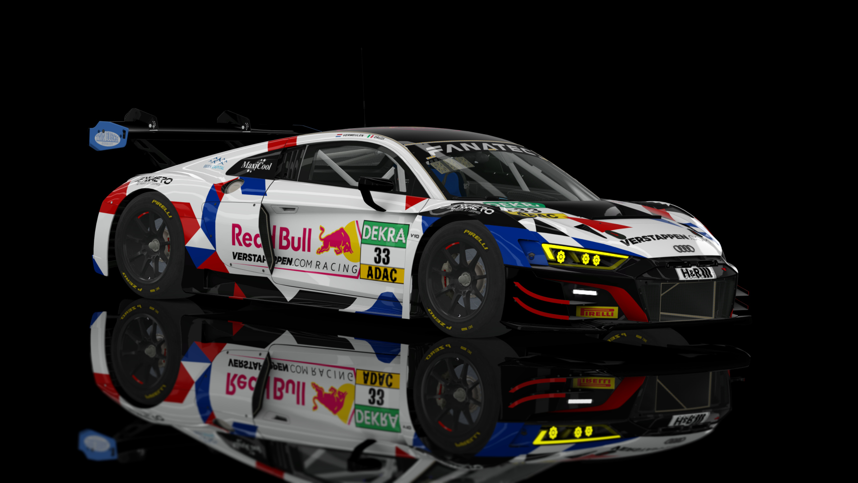 GT3 EVO - Audi R8 LMS EVO II 2021 FSR, skin 2022 GT Masters 33 Verstappen