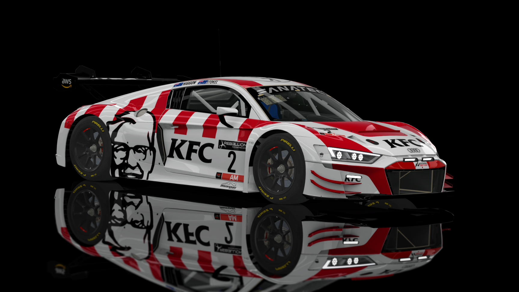 GT3 EVO - Audi R8 LMS EVO II 2021 FSR, skin 2022 GTWCAU KFC 2