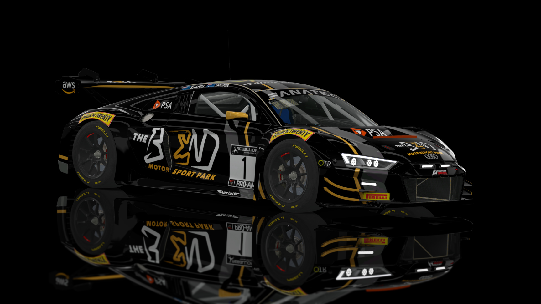 GT3 EVO - Audi R8 LMS EVO II 2021 FSR, skin 2022 GTWCAU The Bend 2