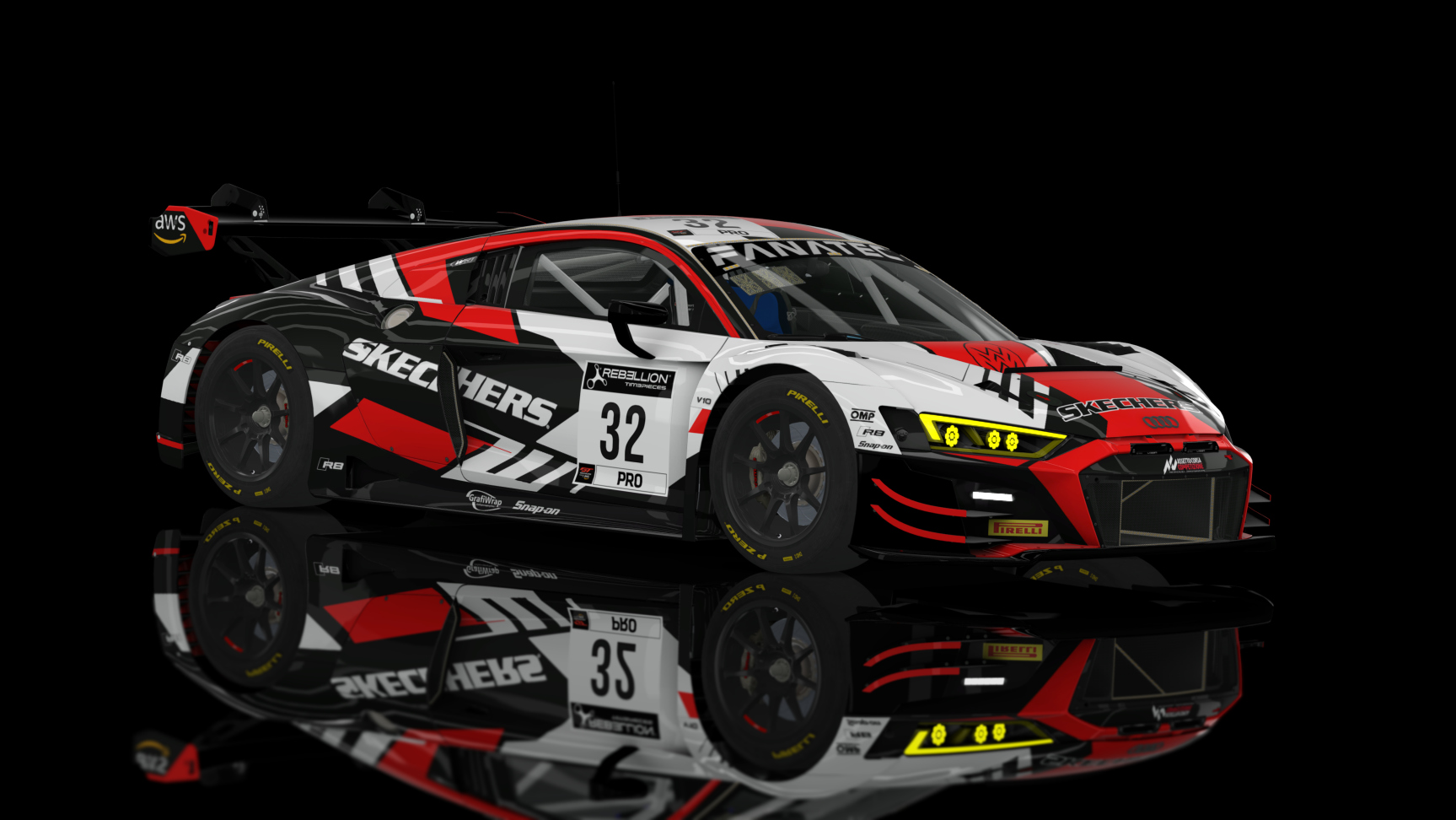 GT3 EVO - Audi R8 LMS EVO II 2021 FSR, skin 2022 Sketchers 32