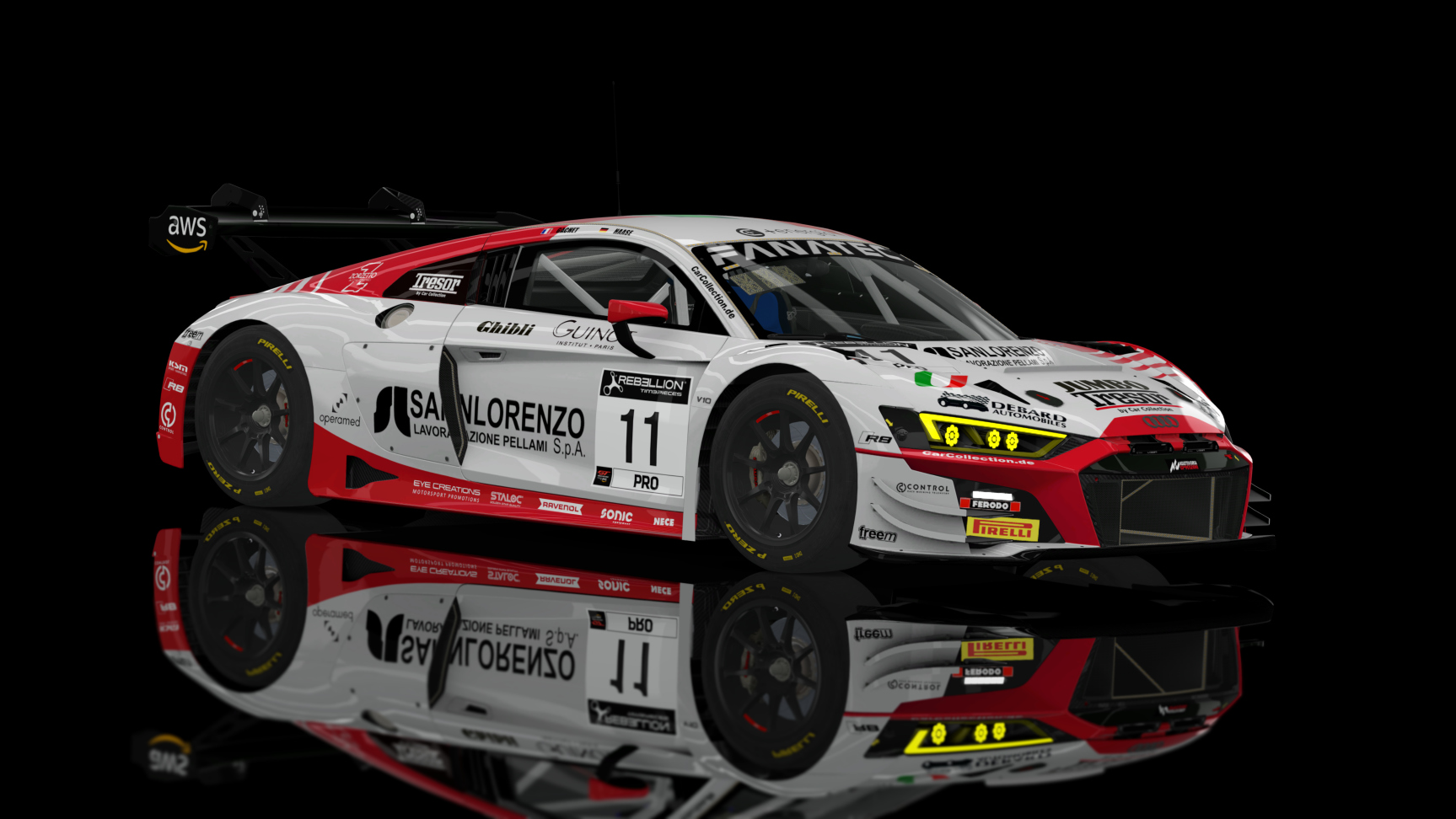 GT3 EVO - Audi R8 LMS EVO II 2021 FSR, skin 2022 Tresor by Car Collection #11