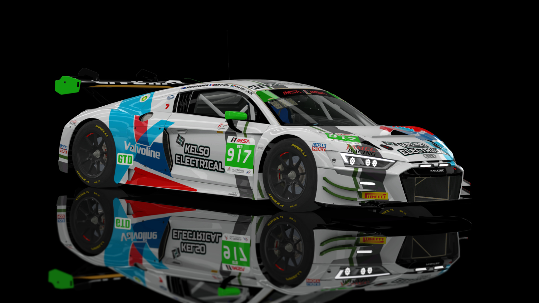 GT3 EVO - Audi R8 LMS EVO II 2021 FSR, skin ACFIMSA_SEBRING_GTD_917