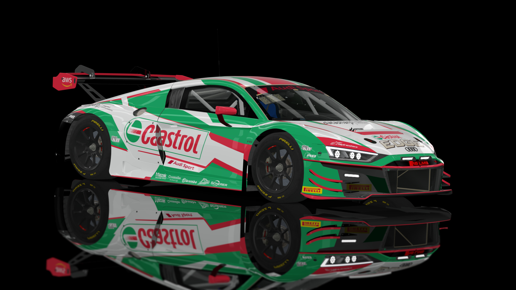 GT3 EVO - Audi R8 LMS EVO II 2021 FSR, skin Castrol