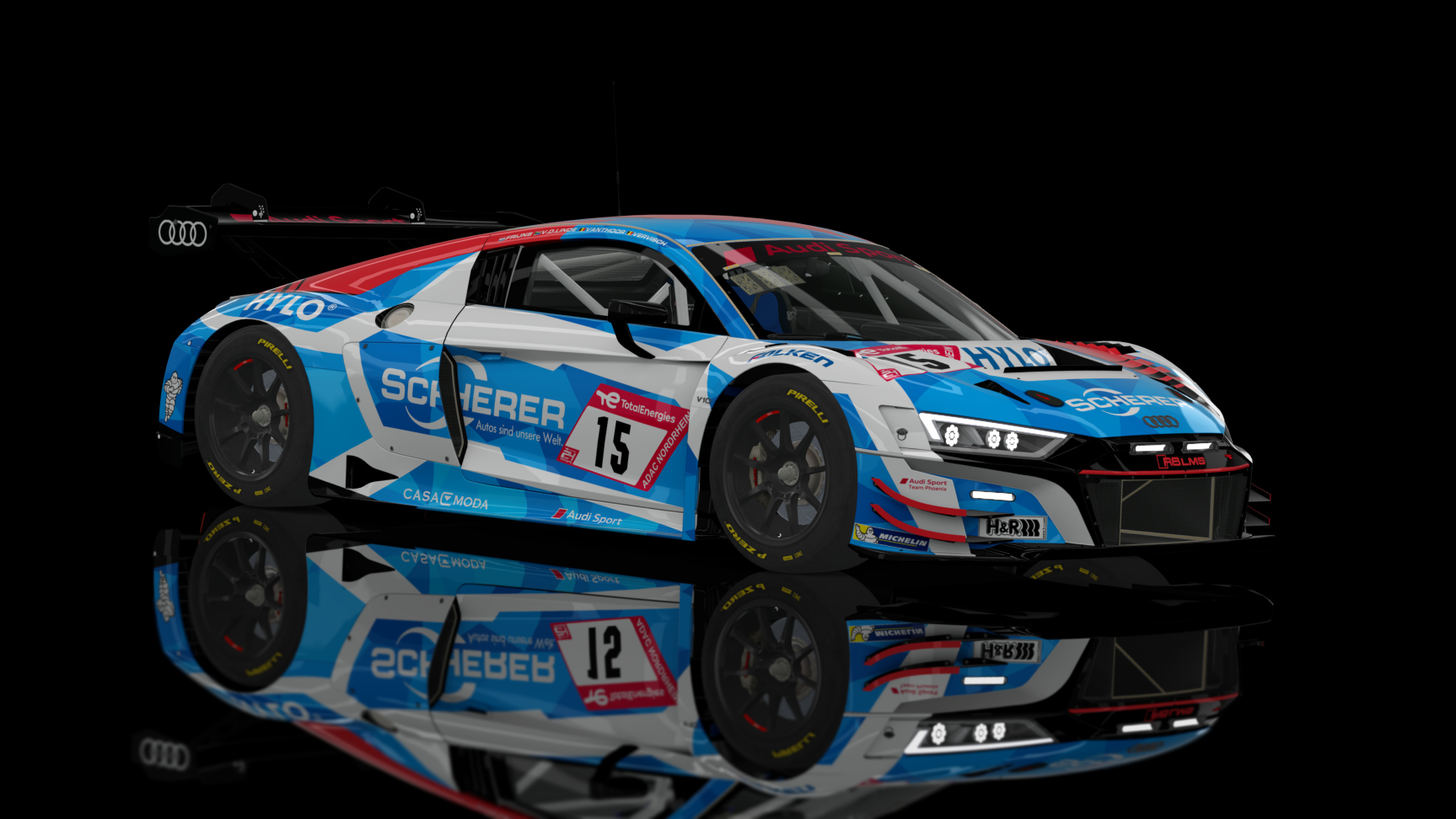 GT3 EVO - Audi R8 LMS EVO II 2021 FSR, skin Scherer_Spot_#15_2022