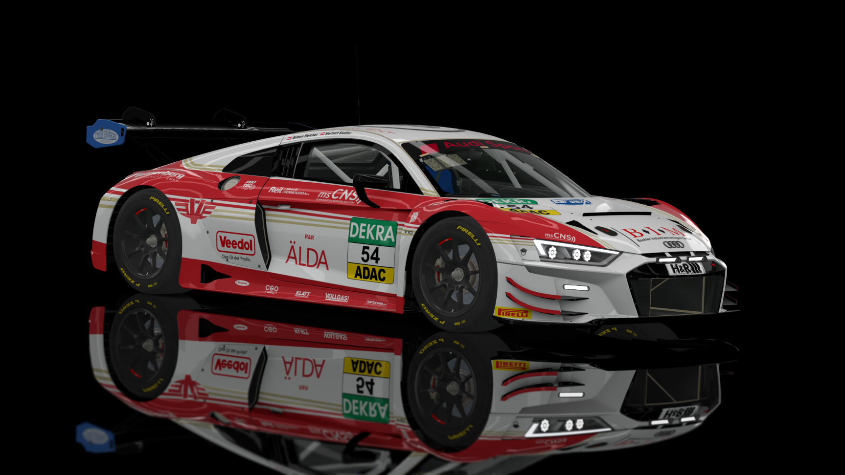 GT3 EVO - Audi R8 LMS EVO II 2021 FSR, skin eastalent_racing_#54_2022