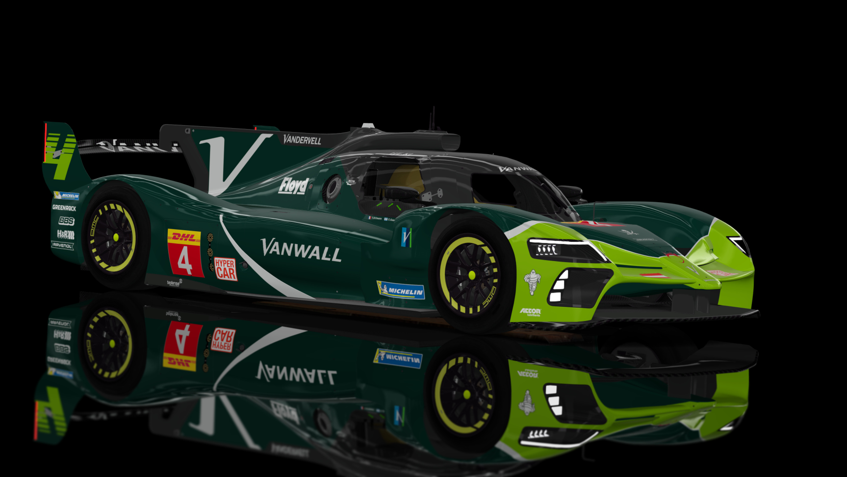 LMH - Vanwall Vandervell 2023, skin Paul Ricard Test Livery