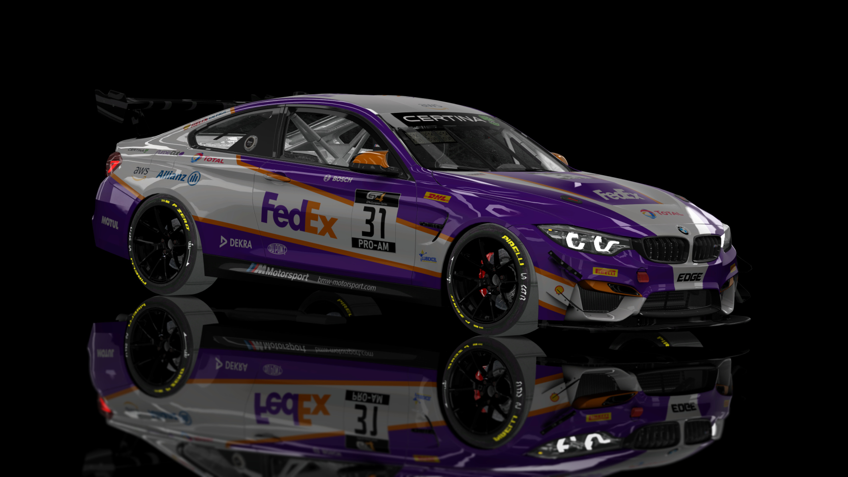 ACFGT4 - BMW M4 2018, skin 31_FedEx_GT4