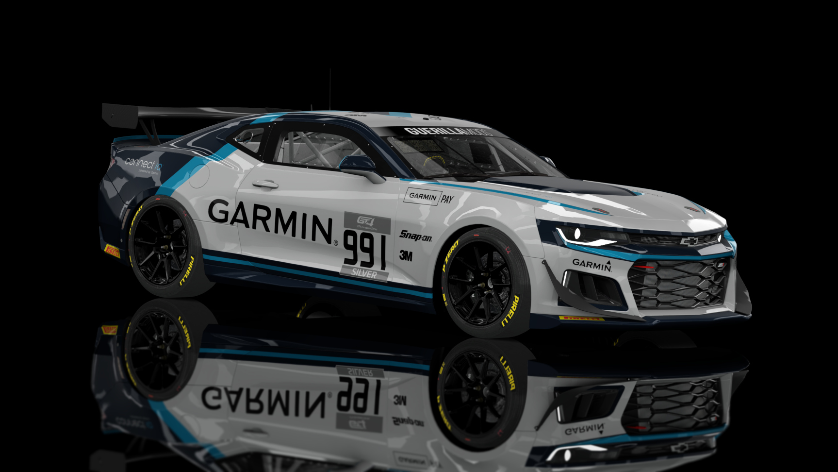 ACFGT4 - Chevrolet Camaro 2017, skin rm_gt4_european_series_fictional_garmin_911