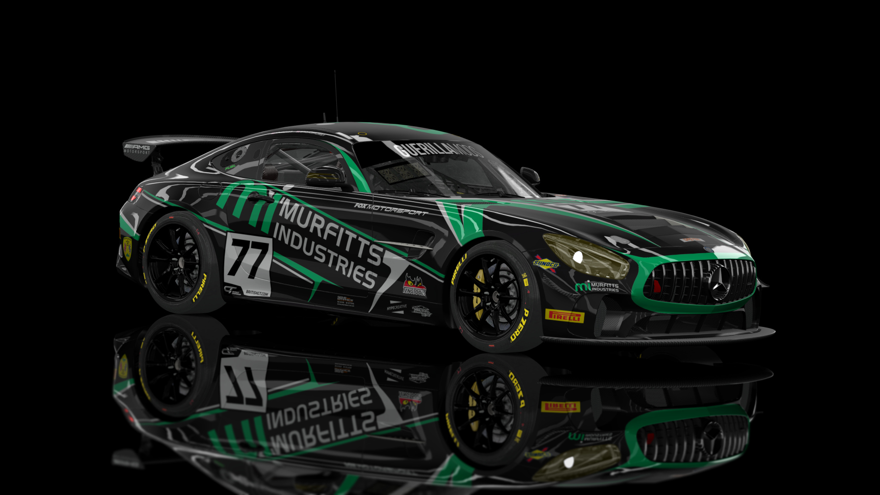 ACFGT4 - Mercedes AMG, skin british_gt_championship_2019_FOX_77