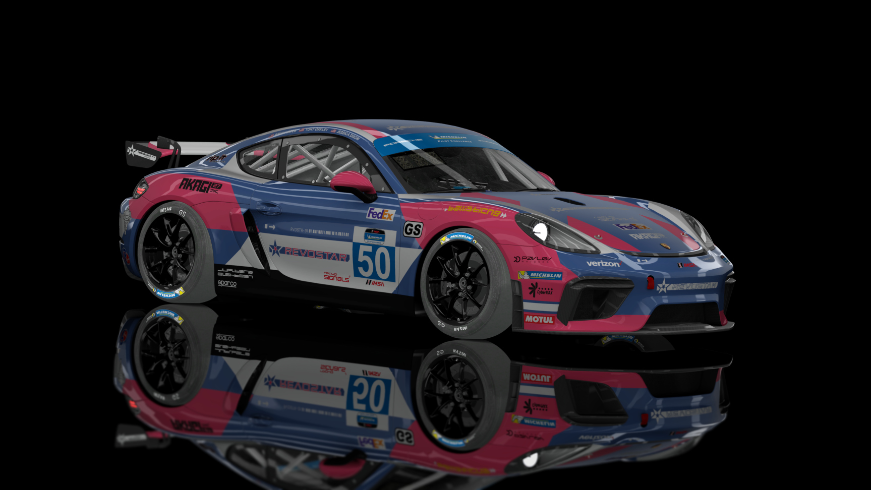 ACFGT4 - Porsche 718 Cayman GT4 Clubsport 2019, skin REVOSTAR