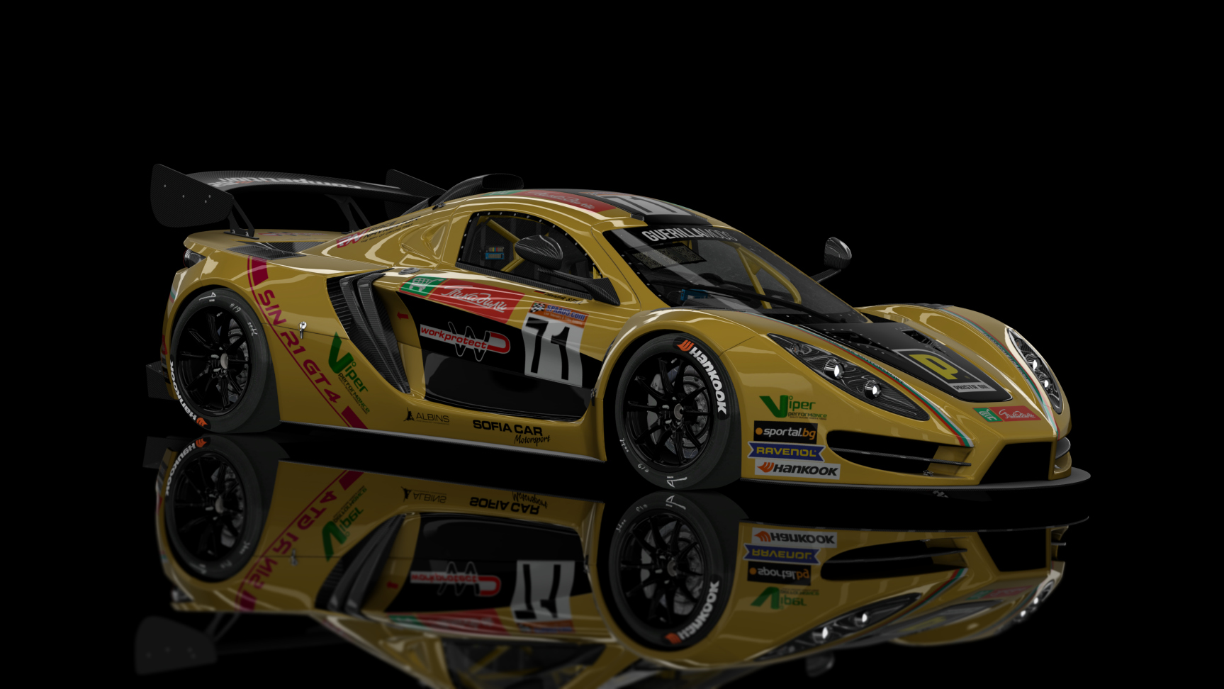 GT4 GUE - Sin R1 2019, skin 71_sofia_car_motorsport