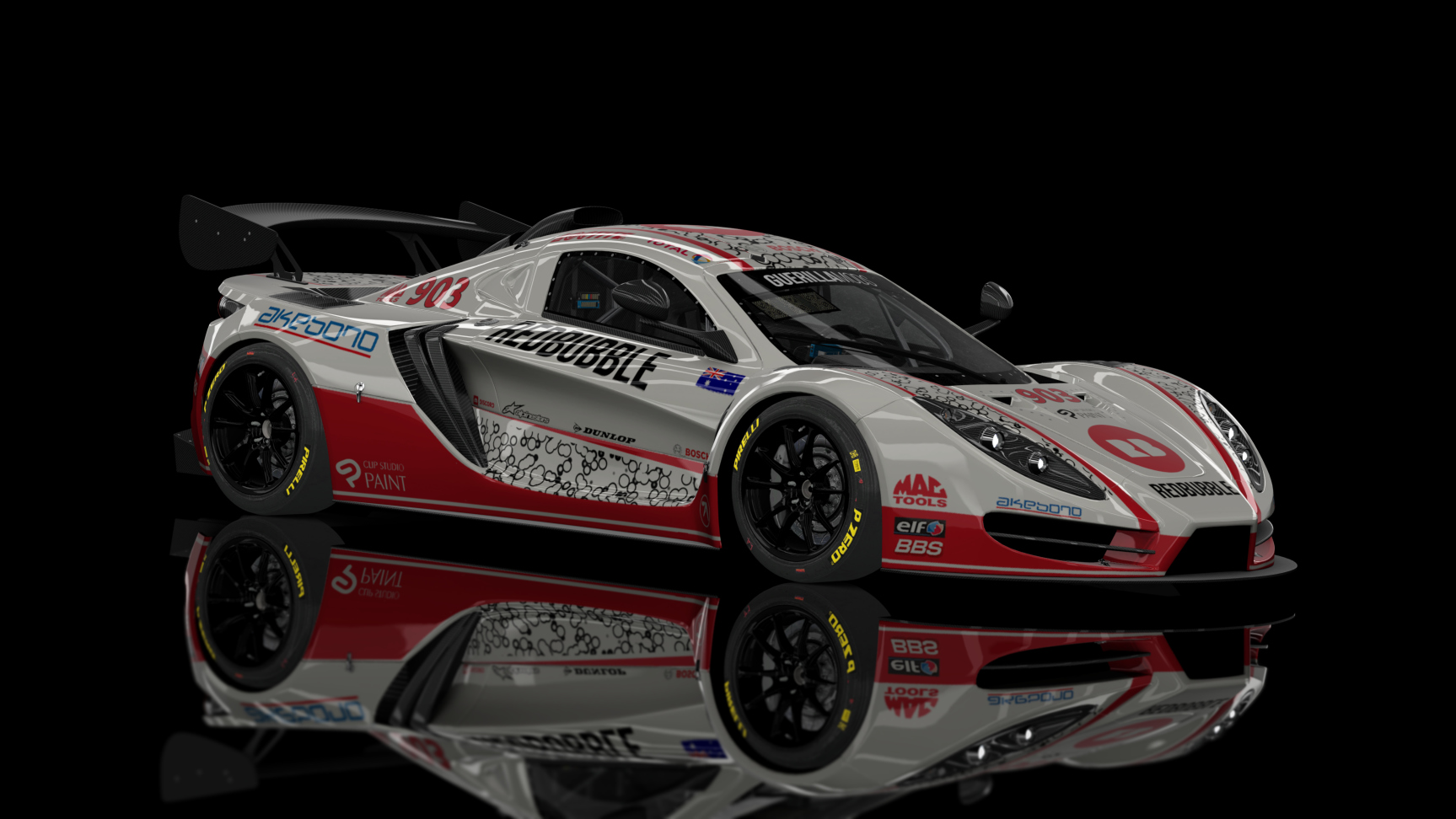 GT4 GUE - Sin R1 2019, skin redbubble