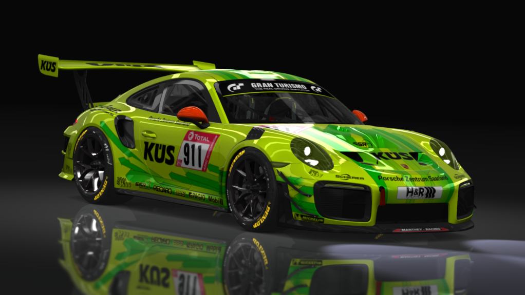 GT2 GUE - Porsche 911 GT2 RS Clubsport, skin 911_MantheyRacing