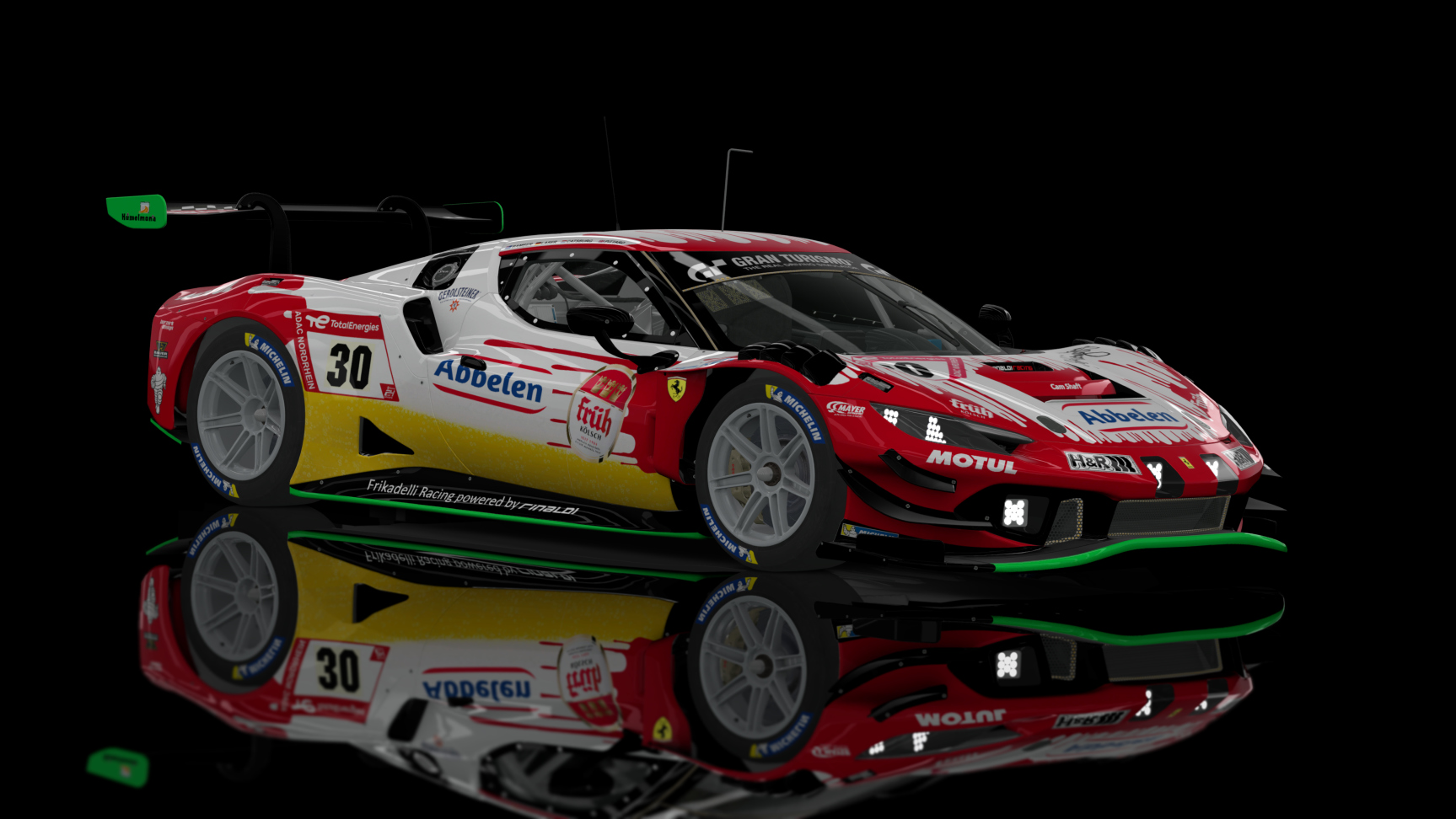 GT3 EVO - Ferrari 296 GT3 2023 FSR, skin 2023 N24h #30 Frikadelli Racing