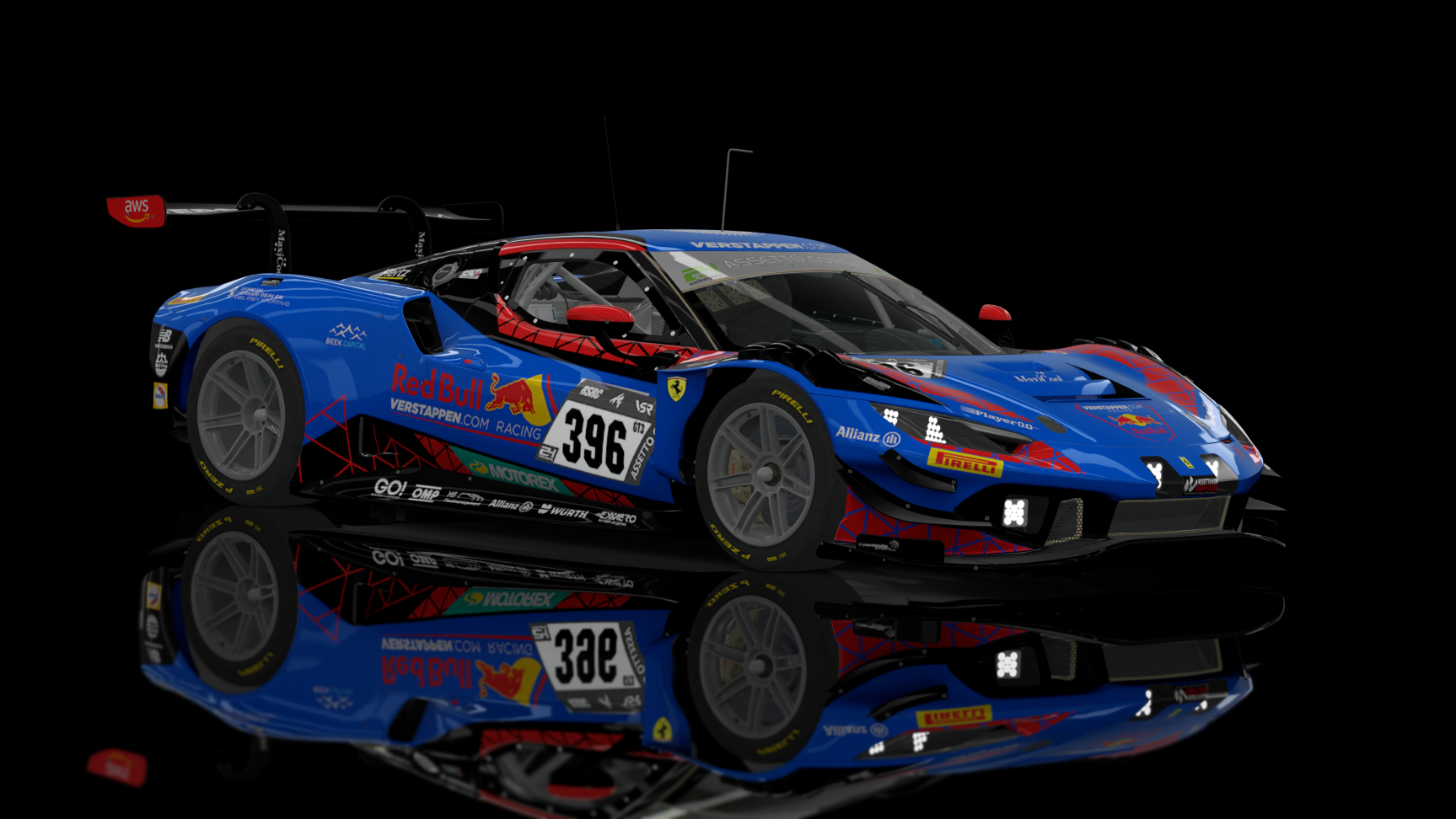 GT3 EVO - Ferrari 296 GT3 2023 FSR, skin NBR24_RACE2023_GT3_396