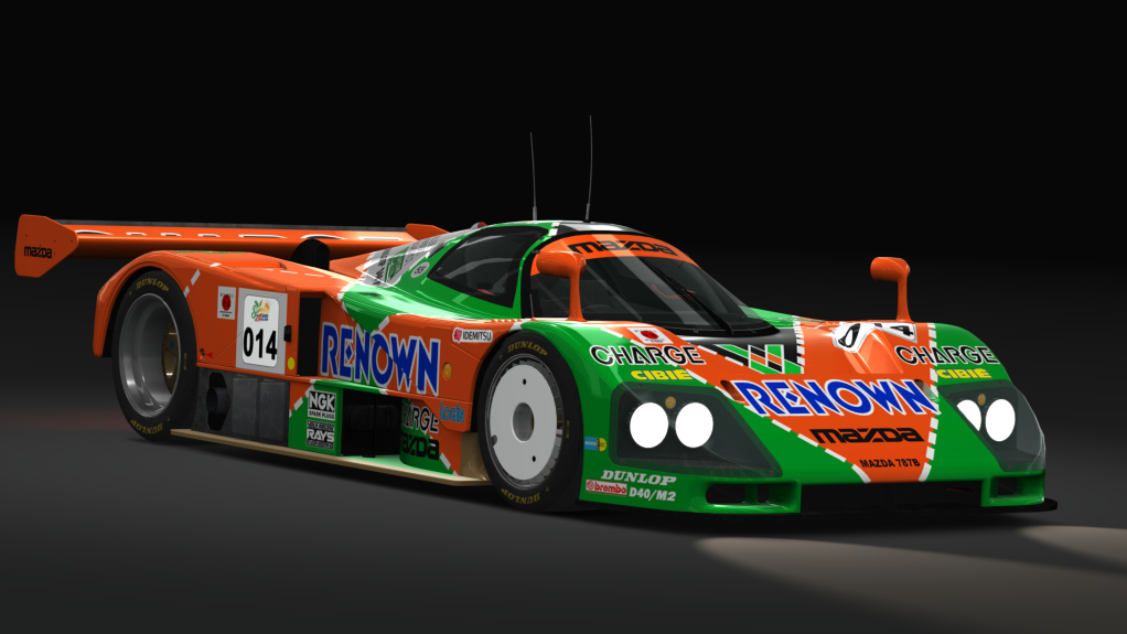 Gr. C - Mazda 787B, skin ACF HLM1 GRC #014